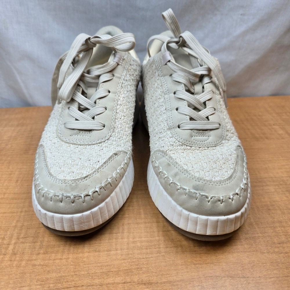 DV By Dolce Vita Fredi Women's 8 Sandstone Knit Cushioned Platform Sneakers - Picture 4 of 12